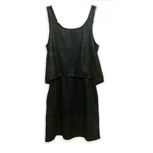 Olive & Oak Dress‎ Woman’s Sz XS  Black Sleeveless CasualTiered Side Seam …